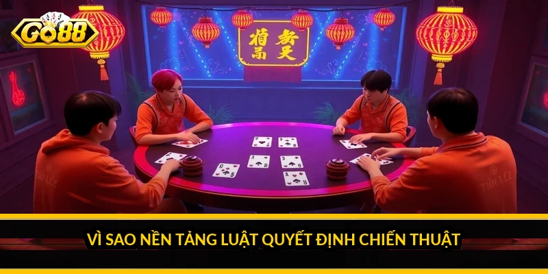 Cách chơi mậu binh nâng cao: xếp chi tối ưu và tính chiến thuật 2 Vì sao nền tảng luật quyết định chiến thuật