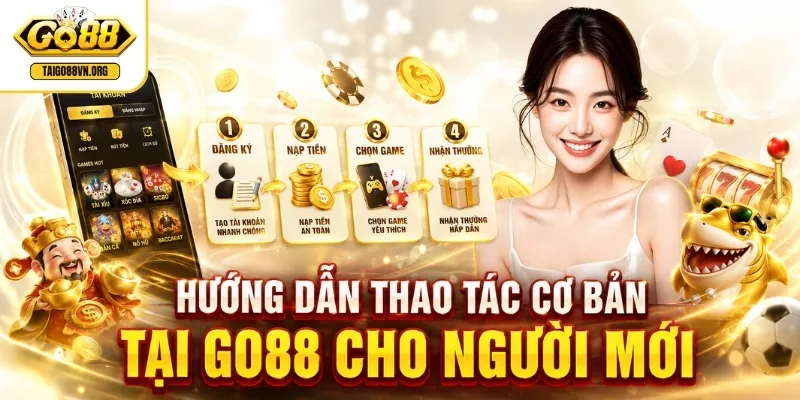 Hướng dẫn thao tác cơ bản tại GO88 cho người mới